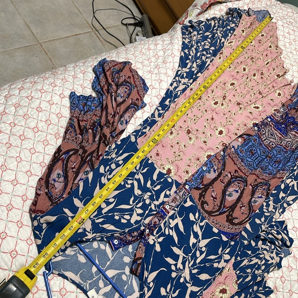 Umgee bohemian patchwork, statement, sleeves, asy… - image 7